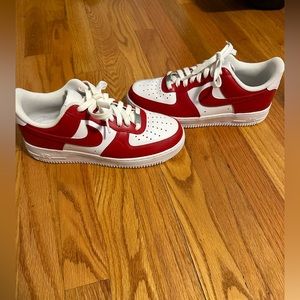 Customized Red Air Force 1